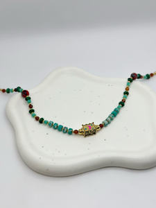 Moonriver Femmes Été Essentiel Turquoise Acier Inoxydable Chaîne Petite Boîte Collier Ras Du Cou Mode Sautoirs Colliers - Product Image 2