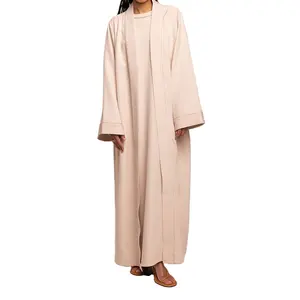 Mode longue robe robe islamique Abaya femmes musulmanes ouvertes femmes élégantes longues robes musulmanes élégant caftan traditionnel