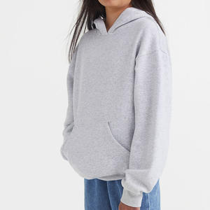 Sudadera con capucha de último diseño para correr para mujer, precio al por mayor, 2025, sudadera de algodón orgánico personalizada transpirable sencilla para mujer - Product Image 2