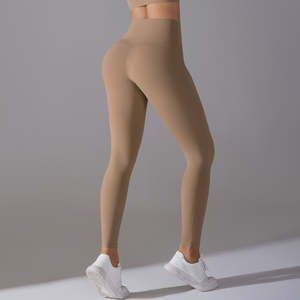 Mallas deportivas de compresión de talla grande con logotipo personalizado para mujer, mallas de Spandex sin costuras para yoga, mallas para mujer - Product Image 2