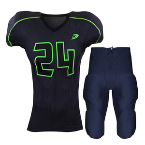 Uniforme de Fútbol Americano Personalizado de Alta Calidad con Manga Corta, 100% Poliéster, Antibacteriano y de Secado Rápido para Hombre - Product Image 6