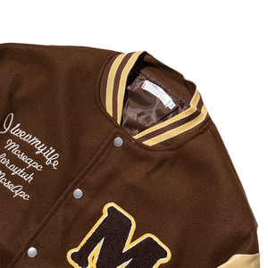 Veste universitaire en laine, style varsity, personnalisable, unisexe, col montant, sport, mode streetwear, hiver - Product Image 6