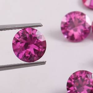 พลอยแซฟไฟร์สีชมพูสำหรับผู้หญิงขนาด5มม. ถึง25มม. เหมาะสำหรับใส่ไปสอบเทียบขนาด - Product Image 3