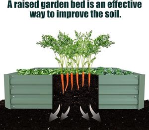 Vente en gros de lits de jardin surélevés en acier galvanisé Articles de jardinage pour la maison et l'extérieur Pot de fleurs pour légumes Gazebo DIY durable OEM ODM - Product Image 4