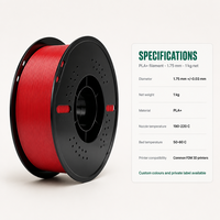 Filamen PLA 1.75mm 1KG Gulungan Filamen Printer 3D PLA untuk Rak Penyangga Kertas Saring Kopi