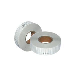 Bande réfléchissante 55 mm x 50 m en tissu nylon spandex blanc pour sacs - Product Image 1