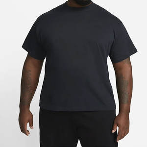 T-shirt à manches courtes et col rond pour hommes, 100% coton, tissu tricoté confortable, couleur unie, meilleur prix - Product Image 4