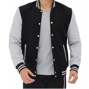 2025 Wholesale green and <b>white</b> sleeves <b>men</b> Varsity <b>Jackets</b> Custom Baseball Letterman Varsity <b>Jacket</b> High Quality - Product Image 2
