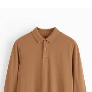 Pull uni conception sur mesure tricoté hommes chemises à manches longues Style décontracté solide motif tricoté hommes chemises à manches longues - Product Image 5