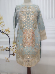 2025เดรสอินเดียปากีสถานดีไซน์ใหม่ชุดเดรสผู้หญิงแนวแฟนซี - Product Image 6