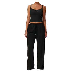 ชุดวอร์มลำลองสองชิ้นสำหรับผู้หญิงสไตล์แฟชั่นกลางแจ้งแบบปรับแต่งได้ลดความหนาและสีสดใส - Product Image 6