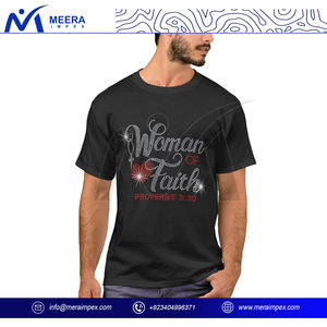 เสื้อยืดประดับพลอยเทียมหรูหราด้วยดีไซน์ที่ซับซ้อน-วัสดุและงานฝีมือคุณภาพสูงเพื่อสไตล์ที่เป็นเอกลักษณ์และมีเสน่ห์ - Product Image 4