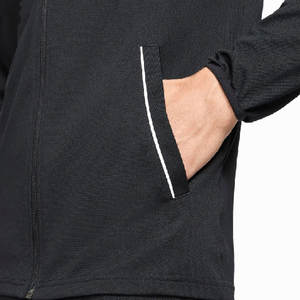 เสื้อแจ็คเก็ตวาฟเฟิลรุ่นเฮฟวีเวตของผู้ชายกางเกงใส่สบายมีปกสีล้วนมีซิปขึ้นสำหรับฤดูใบไม้ผลิฤดูใบไม้ร่วงฤดูหนาว - Product Image 4