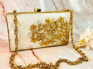 กระเป๋าคลัทช์ไม้ถูพื้นทำด้วยมือราคาไม่แพงกระเป๋าคลัทช์สำหรับผู้หญิงสำหรับโอกาสพิเศษและงานปาร์ตี้ - Product Image 5