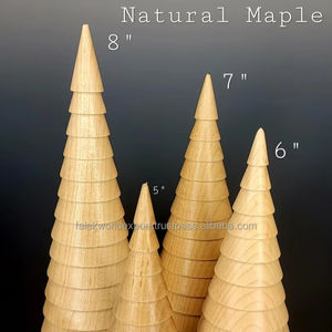 Modern Design Wood Christmas Tree Set of 3 <b>Wooden</b> Christmas Decor <b>Ornaments</b> Wood Table Decor From Falak World Export - Product Image 5