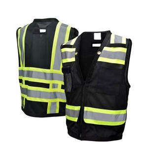 Chaleco de Seguridad Impermeable ANSI Clase 1 Hecho a Medida, Ropa de Trabajo de Alta Visibilidad con Bolsillos y Franjas Reflectantes, OEM, Protección para Guardias de Seguridad - Product Image 1