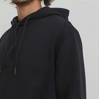Sweat à capuche d'hiver 100% coton, confortable, en polaire, imperméable, écologique, avec design brodé, manches longues, 600g, OEM/ODM