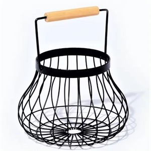 Wholesale <b>Metal</b> Rectangular <b>Storage</b> <b>Basket</b> with Handle for Picnic Fruit & Kitchen Use - Product Image 5