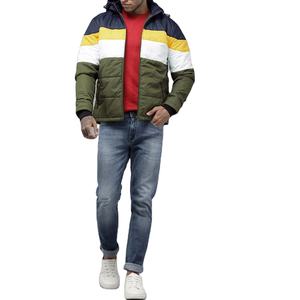 Veste chaude d'hiver pour hommes avec logo personnalisé gratuit Manteaux imperméables en duvet de canard Veste coupe-vent matelassée à bulles Veste en duvet Softshell Vestes - Product Image 3