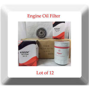 12 x Engine Oil Filter , Fits Medium <b>Trucks</b> Dodge Frightliner GMC Kenworth Ford - Product Image 1