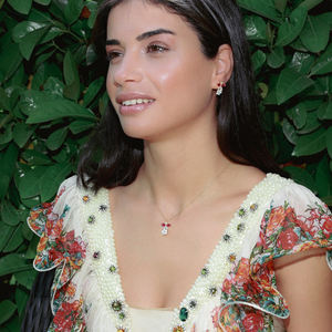 Pendientes minimalistas de Plata de Ley 925 con diseño de flor, joyería turca hecha a mano - Product Image 4