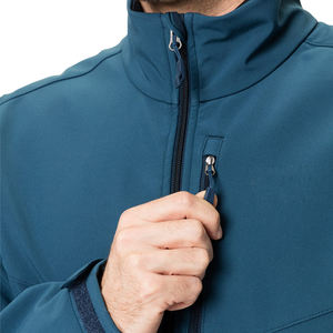 เสื้อแจ็คเก็ตผู้ชายแบบมีฮู้ด ผ้า softshell น้ำหนักเบา กันน้ำ บุด้วยผ้าฟลีซ ป้องกันลม เสื้อกันฝน สำหรับฤดูหนาว เดินป่ากลางแจ้ง - Product Image 4