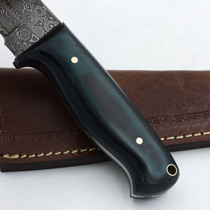 Couteau de poche en acier inoxydable fait à la main, manche en bois, personnalisable, support OEM, lame à pointe de clip à bord dentelé, garantie de 3 ans - Product Image 3