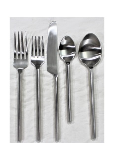 Ensemble de couverts modernes de luxe en métal argenté avec poignée décorative pour la décoration de table de mariage-Combinaison cuillère fourchette de qualité restaurant - Product Image 3