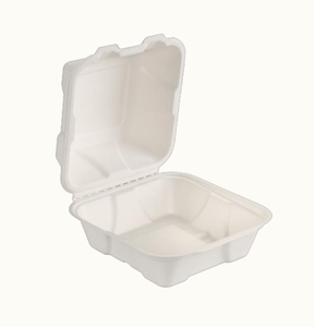 Récipient à clapet durable de 6 "x 6" Volume de 800ml avec une profondeur de fond de 42mm et une profondeur totale de 73mm Idéal pour le stockage des aliments à emporter - Product Image 5
