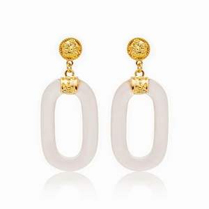 Ensemble collier et boucles d'oreilles élégants en résine pour femmes, look moderne de créateur, boucles d'oreilles en résine, moule pour boucles d'oreilles en résine - Product Image 4