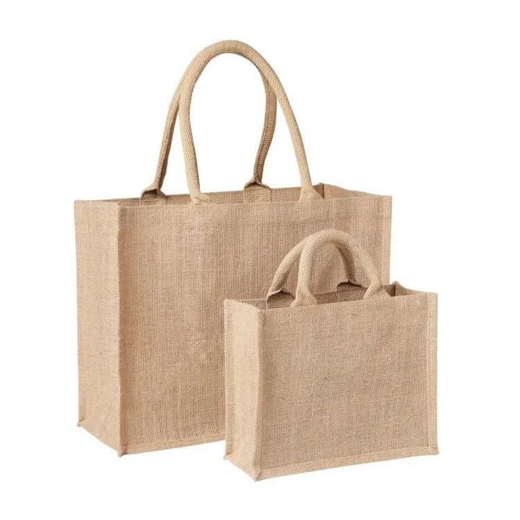 Vendita esclusiva di prodotti ecologici di alta qualità di alta qualità uso di generi alimentari multicolore juta Tote bag per donna