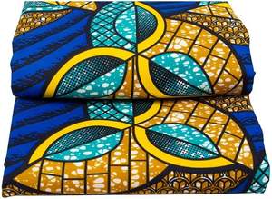 Impresión de cera Africana inspirada en Togo de alta calidad y tela de algodón Ankara diseño Multicolor para prendas de vestir costura artesanías - Product Image 4