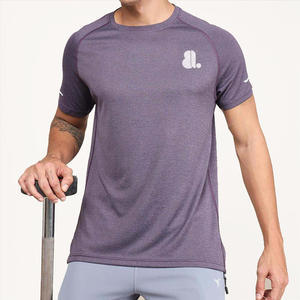 เสื้อยืดคุณภาพสูง สกรีนโลโก้ตามสั่ง เสื้อยืดคอกลม แขนสั้น ผ้าฝ้าย 100% เสื้อยืดผู้ชายแบบเรียบ - Product Image 5