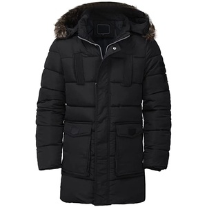 Veste parka d'hiver réversible pour homme de haute qualité, imperméable, à capuche, chaude, décontractée, grande taille, veste de sport longue, vente en gros - Product Image 3