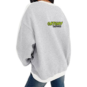 Sweat-shirt en molleton personnalisé à col rond, tissu doux et chaud, pull décontracté pour hommes et femmes, logo OEM, vêtements d'hiver en gros - Product Image 2