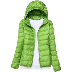 Chaqueta acolchada recortada de burbujas para mujer, abrigo de invierno a la moda, venta al por mayor, chaqueta acolchada alternativa de plumón, respetuosa con el medio ambiente - Product Image 6