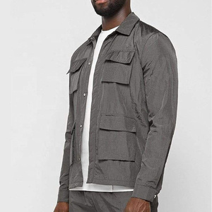 เสื้อแจ็กเก็ตผ้าใบกันน้ำผู้ชายสไตล์สตรีทสูงผ้าฝ้ายซาฟารีน้ำหนักเบาทนทานสำหรับสวมใส่ในชีวิตประจำวัน - Product Image 2