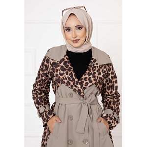 Gabardina con adorno de leopardo Stone - Product Image 3