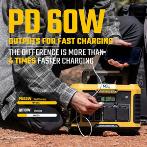 Estación de energía portátil NEG Advance 1000W con inversor de onda sinusoidal pura 1000LFP Linterna MPPT Panel solar-Batería externa - Product Image 2