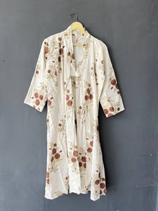 ชุดเดรสยาวผ้าฝ้ายสำหรับผู้หญิงชุดเดรสลำลองอินเดีย - Product Image 2