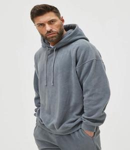 Ensemble de Survêtement d'Hiver de Qualité Supérieure pour Homme Imprimé Solide Polaire Écologique Sweat à Capuche avec Fermeture Éclair Coupe-Vent Joggers Grande Taille - Product Image 5