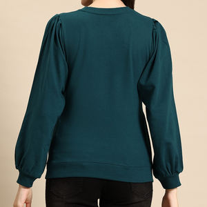 Sweat-shirt pour femme d'hiver de style nouveau, de qualité supérieure, 100% coton, polaire, vêtements décontractés, marque privée, vente en gros, prix bas, sweat-shirts pour femmes - Product Image 3