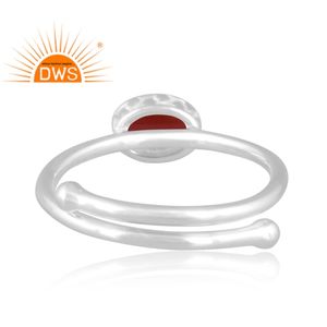 Anillo apilable de piedras preciosas granate Natural de plata de ley fina superventas, joyería personalizada para mujer, regalo para ella - Product Image 4