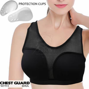 Protector de pecho ligero para mujer, equipo de protección para el pecho diseñado para comodidad, seguridad y entrenamiento deportivo diario - Product Image 3