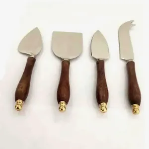 Cuchillo para Mantequilla de Queso en Acero Inoxidable con Diseño de Anillo de Ratán, Perfecto para Utensilios de Cocina y Cubiertos de Boda - Product Image 3