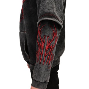 2025 Hot <b>Sale</b> Factory Direct <b>Sale</b> Men Acid <b>Wash</b> 100% Cotton Hoodies Custom Logo Solid Acid <b>Wash</b> Hoodies <b>For</b> Men - Product Image 5