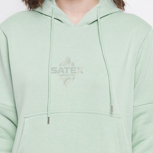 Survêtement décontracté à capuche pour femme, hiver 2025, le plus vendu, 100 % coton, design de logo personnalisé, respirant, écologique, grandes tailles - Product Image 6