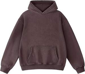 Sudaderas con capucha de lavado ácido informales para hombre, ropa de invierno, sudaderas con capucha de lavado ácido informales de Color sólido, ropa de moda, sudaderas con capucha de lavado ácido ajustadas para hombre - Product Image 1