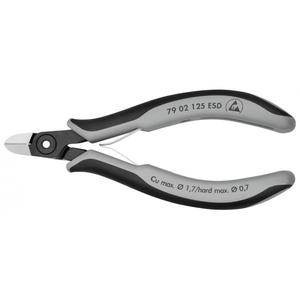 สำหรับเครื่องตัดแนวทแยง Knipex Precision Electronics ที่ผิวเรียบเนียนขัดเงา พร้อมด้ามจับหลายส่วนประกอบและหัว ESD - Product Image 1