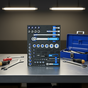 Gedore CT Tool Module <b>Socket</b> Set 1/4'' 1/2'' Including 81 Pieces - Product Image 3